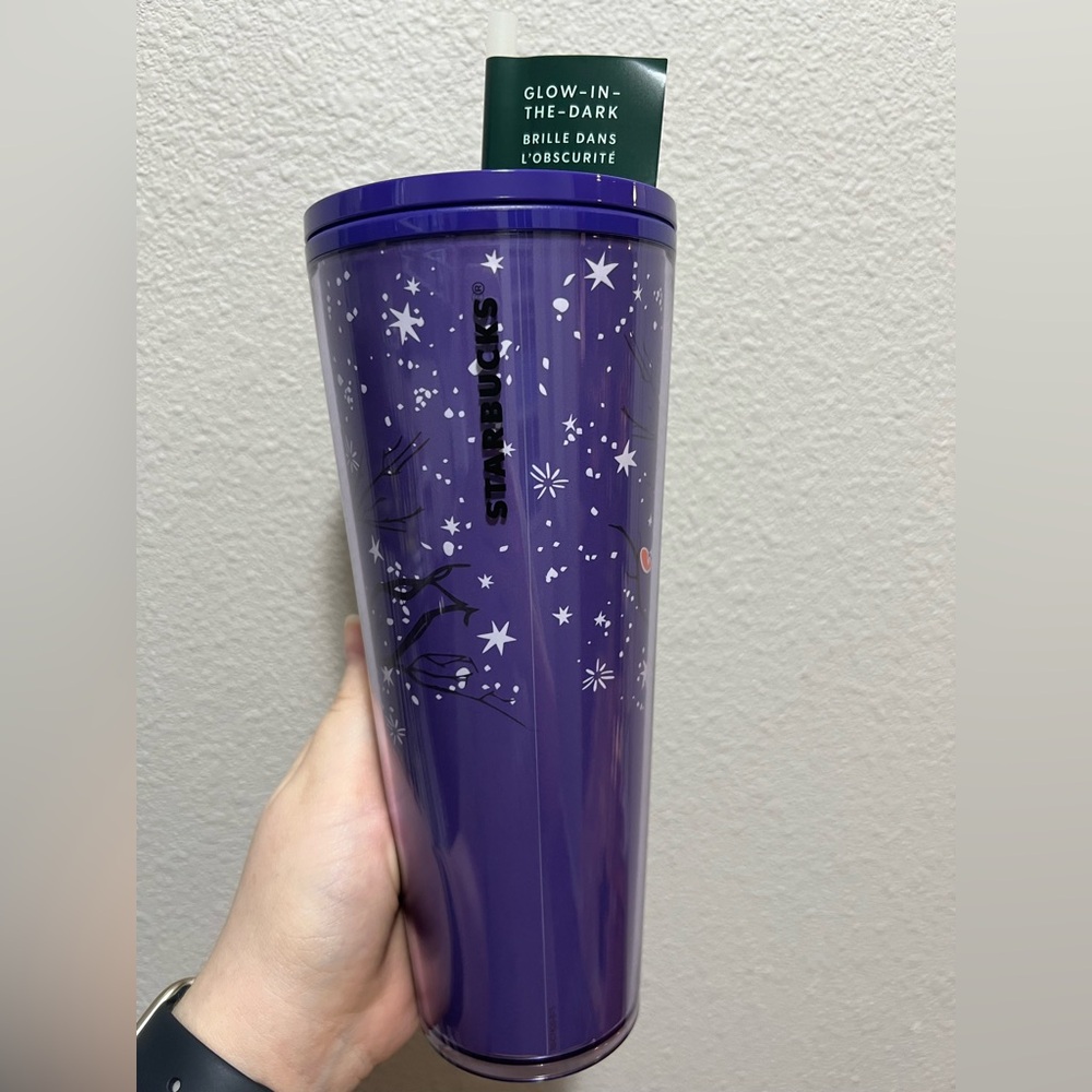 Starbucks 24oz Halloween Raven Purple Tumbler NWT